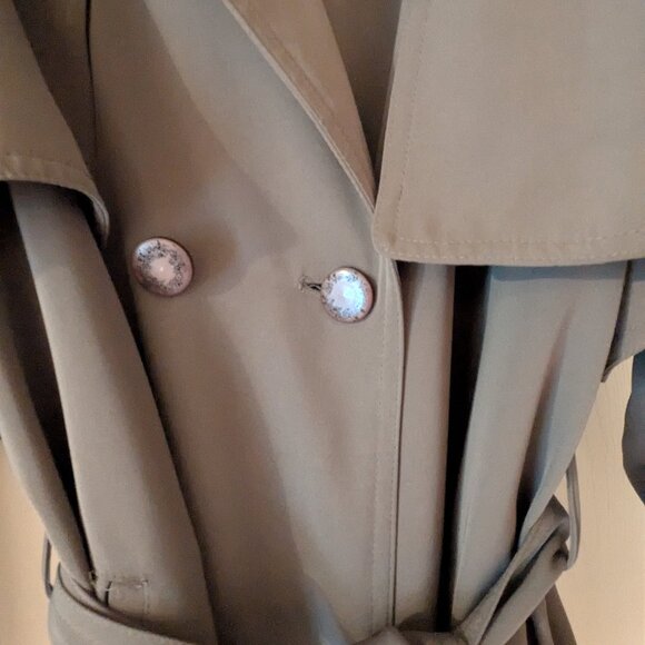 Women's Double Breasted Belted Trench Coat - Picture 6 of 8